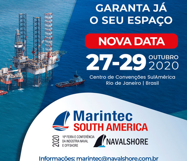 Navalshore, em nota, informa nova data da Marintec South America 2020