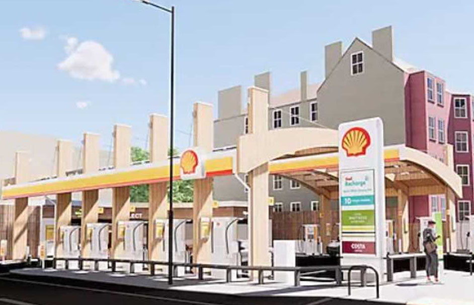 Shell converte postos de gasolina em estações de carregamento
